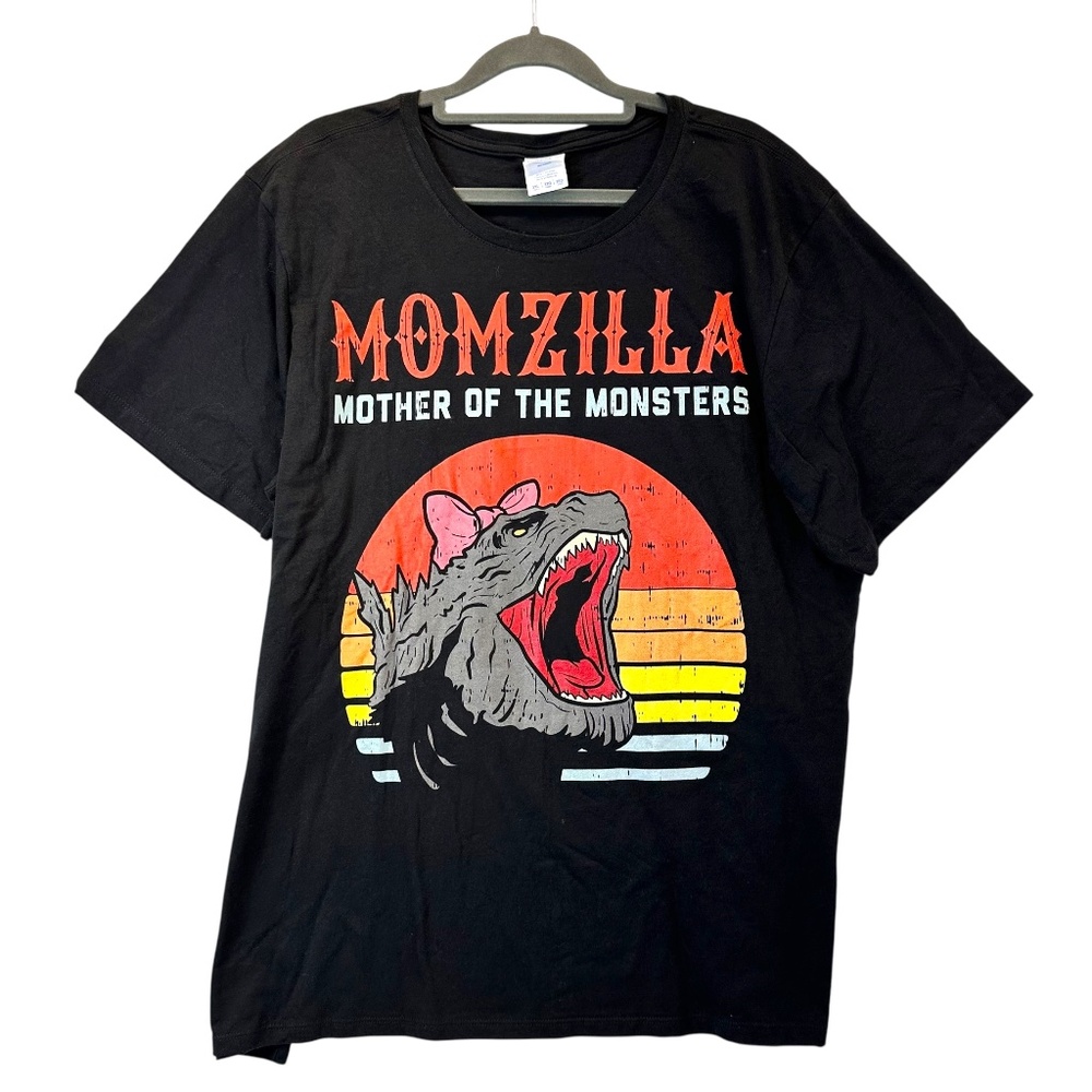 Momzilla Mother of the Monsters Womens Black Tshirt 3XL